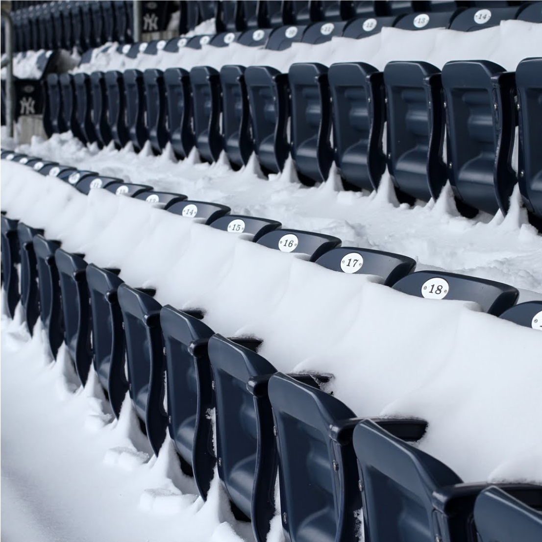 Yankee Stadium Snow